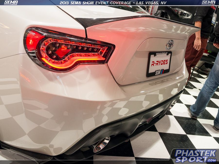 Scion FRS / Subaru BRZ LED Tail Lights Black with Smoked Lens by